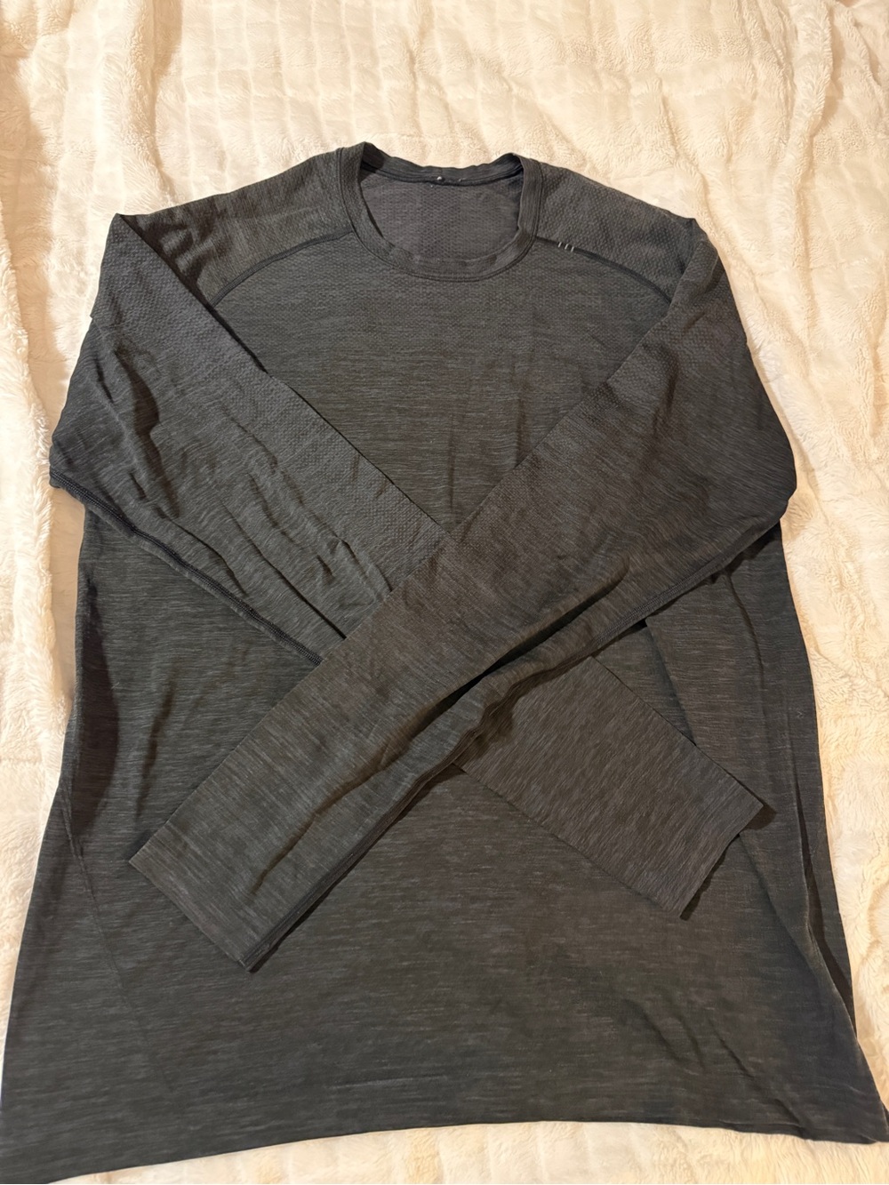 Lululemon Men's Long-Sleeve Crewneck Shirt - Dark Gray